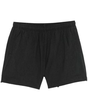 Cole Buxton Elasticated-Waist Swim Shorts - Black