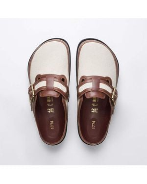 Birkenstock Boston Bold Canvas 1774 (Regular) Sandal - Brown