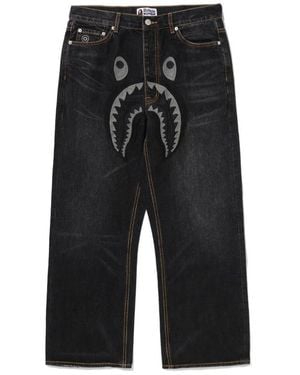 A Bathing Ape Straight Fit Jeans - Black