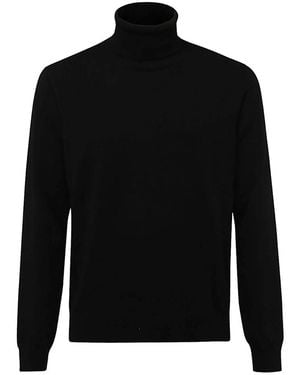Malo Roll-Neck Jumper - Black