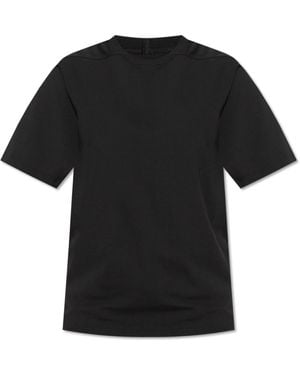 Rick Owens Cotton T-Shirt With A Crew Neck - Black