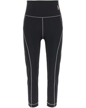Moncler Logo Patch Leggings - Black