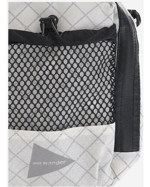 and wander Cross-Body Bag Nylon Polyester Shoulder - White
