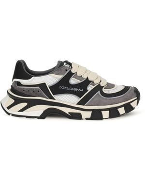 Dolce & Gabbana Sneakers With Mesh Details - White