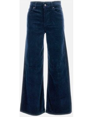 FRAME Le Slim Palazzo Corduroy - Blue