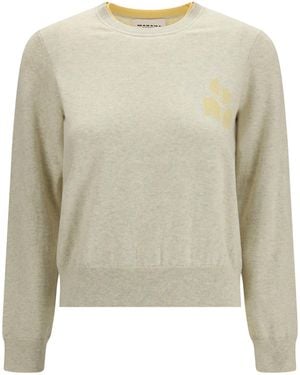 Isabel Marant Lanta Jumper Wool Ovis Aries; Cotton - Natural