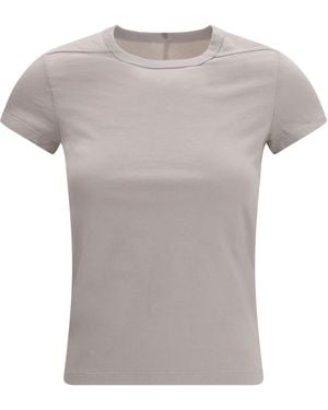 Rick Owens Cotton Slim T-Shirt T-Shirts - Grey