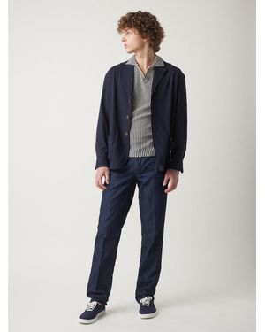 Doppiaa Aabigail Cotton Overshirt Coats & Jackets - Blue