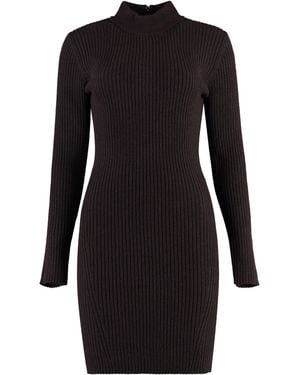 MICHAEL Michael Kors Wool-Blend Dress - Black