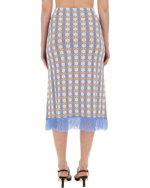 Baum und Pferdgarten Skirt Viscose Polyamide - Blue