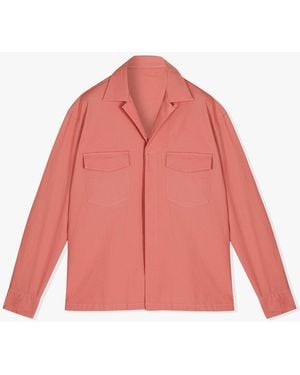 Doppiaa Aalgeri Long Sleeves Overshirt Shirt - Red