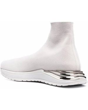 Ferragamo Ankle Sock Trainers 030177746047 - White
