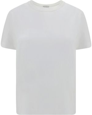 Brunello Cucinelli Monochrome T-Shirt - White
