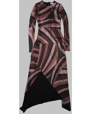 PUCCI Iride Print Long Dress Polyamide - Red