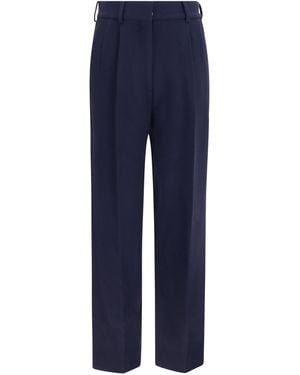 Blazé Milano Alcanara Fox Lightweight Wool Trousers Fleece Ovis Aries - Blue
