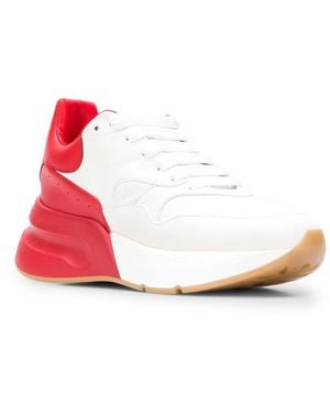 McQueen Oversized Runner Trainers Shoes - Red
