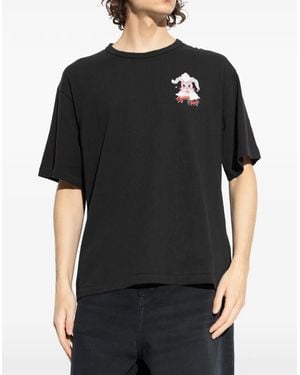 KENZO Winter Holidays Logo T-Shirt Clothing Polo & T-Shirts - Black