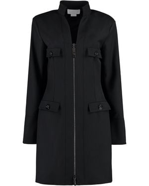 Genny Wool-Blend Dress - Black