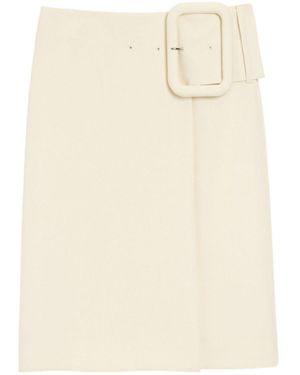 Ami Paris Skirts Virgin Wool - Natural