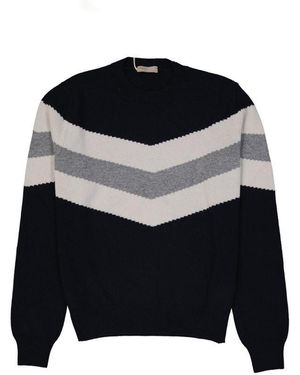 Herno Blue Wool Sweatshirt - Black