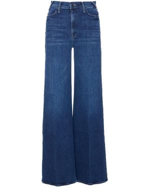 Mother The Hustler Roller Sneak Jeans - Blue