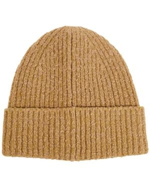 Acne Studios Korval Wool Blend Beanie - Natural
