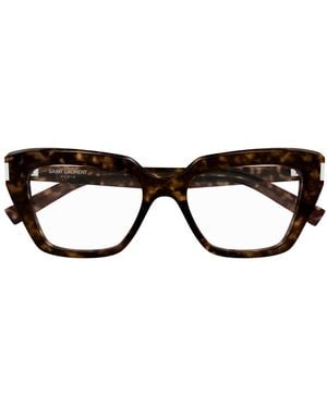 Saint Laurent Saint Laurent Sl 829 Linea Corner Angle 002 Havana Glasses - Brown