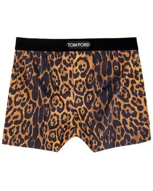 Tom Ford All-Over Printed Boxers - Brown