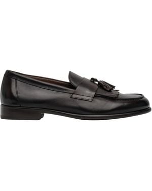 Doucal's Tassel Loafer Calf Leather - Black