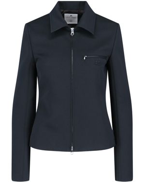 Courreges Jackets Main Material: Polyester - Blue