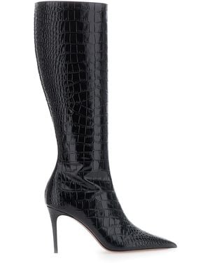 Paris Texas Boots Vera 85 Leather Calf - Black