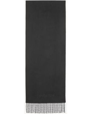 Saint Laurent Saint Laurent Cashmere Scarf - Black