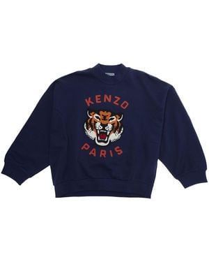 KENZO Hoodie Cotton Hoods & Sweatshirts - Blue