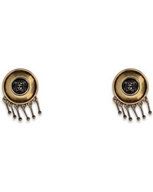 Versace Medusa Clip-On Drop Earrings - Multicolor