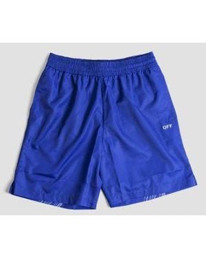 Off-White c/o Virgil Abloh Surfer Swimshort Short - Blue