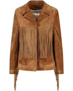 Golden Goose Suede Jacket - Brown