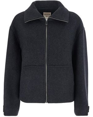 Semicouture Wool Jacket Jeanie Coat - Black