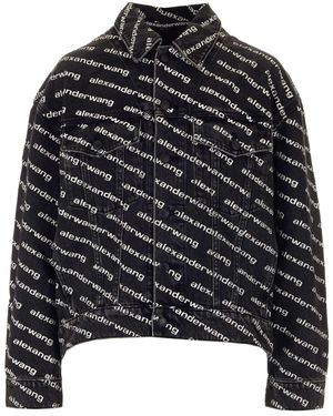T By Alexander Wang Falling Back Jacket - Black