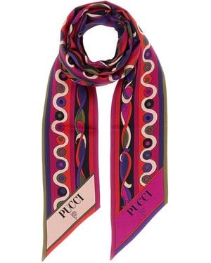 PUCCI Printed Silk Foulard - Red