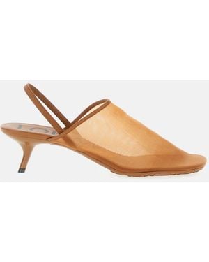Loewe Sling-Back Petal Mesh - Natural