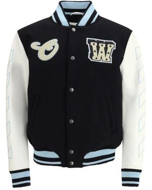 Off-White c/o Virgil Abloh Black Wool Oves Aries Bomber - It48 | M