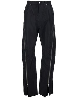 Rick Owens 'Bolan Banana' Trousers With Zip Details - Blue