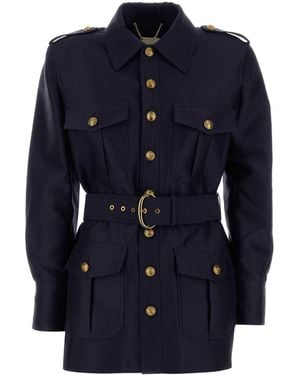 Zimmermann Wool Blend Hypnotic Jacket - Blue