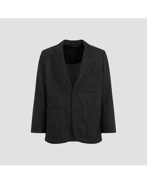 Universal Works Wool-Blend Two-Button Blazer - Black