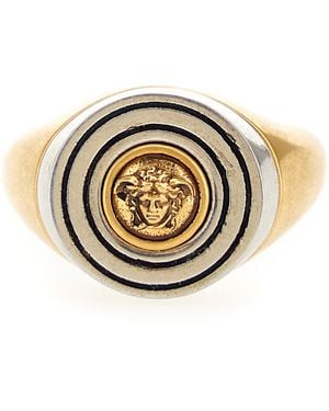 Versace Medusa Head Ring Metal Rings - Metallic