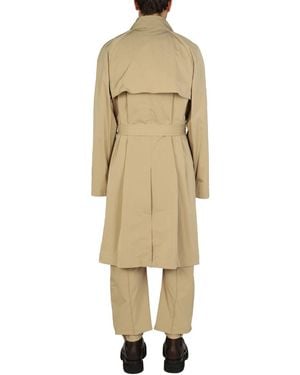 Bottega Veneta Nylon Trench Coat Polyamide & Raincoats - Natural