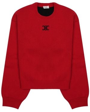Celine Maglia Con Logo - Red
