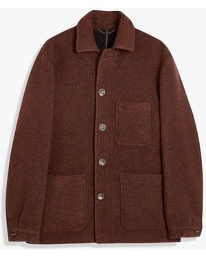 Doppiaa Aasti Wool Work Jacket - Brown