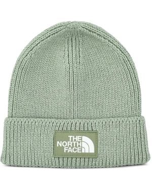 The North Face Tnf Logo Box Cuffed Beanie - Green
