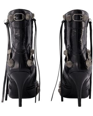 Balenciaga Cagole H90 Ankle Boots - Black